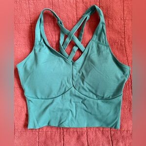 Balance Emerald Crisscross Sports Bra